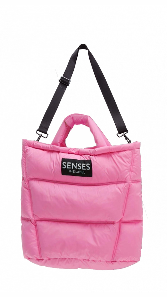 SENSES the Label Puffer Shopping bag ADOR:ABLE mit Schulterriemen rose pink