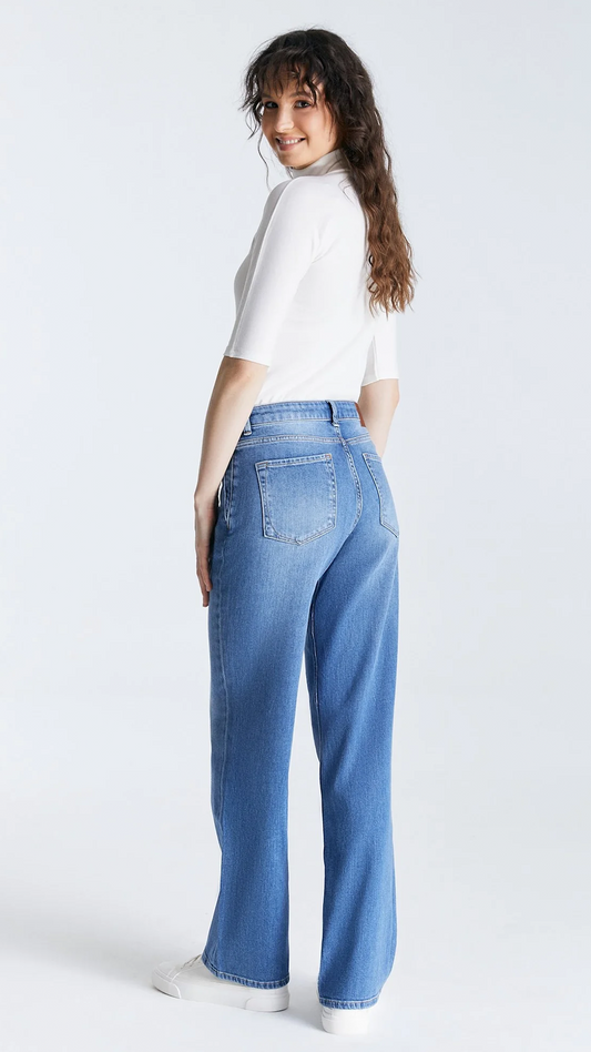 C.O.J. Nova Mid Waist 5 Pocket Jeans