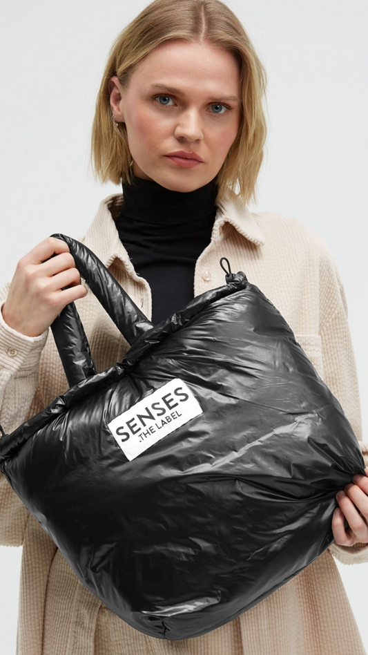 Puffer Tote Bag AD:NA black