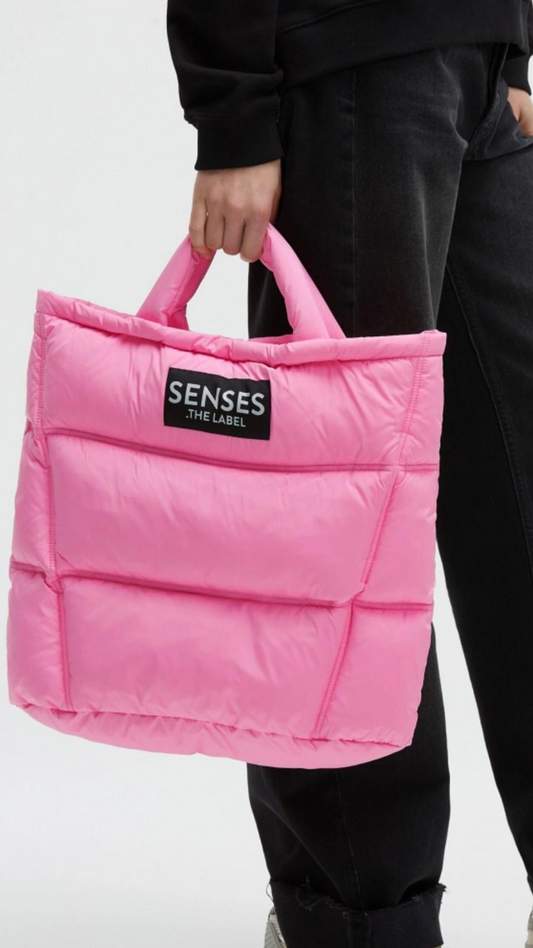 SENSES the Label Puffer Shopping bag ADOR:ABLE mit Schulterriemen rose pink