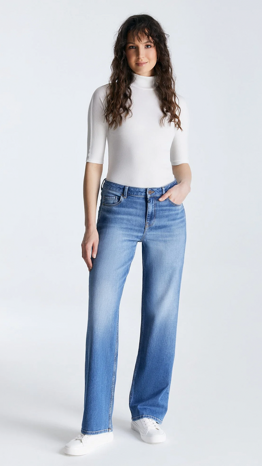 C.O.J. Nova Mid Waist 5 Pocket Jeans