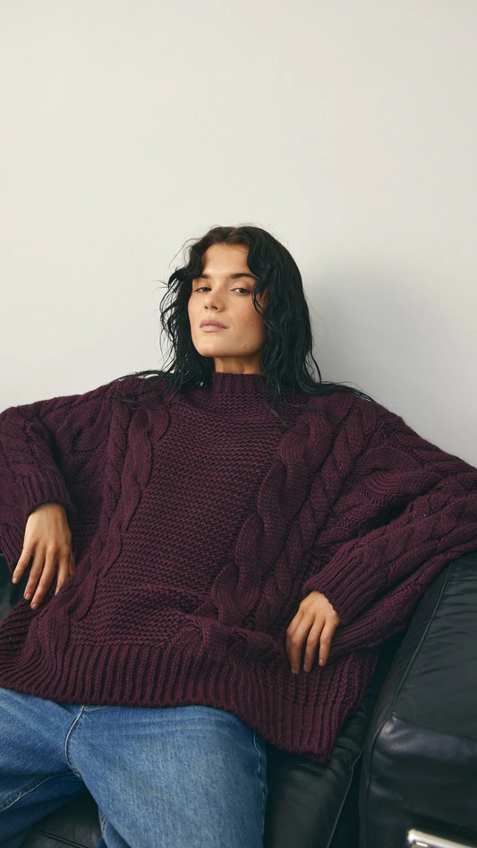 NOELLA Lisbeth Knit Burgundy