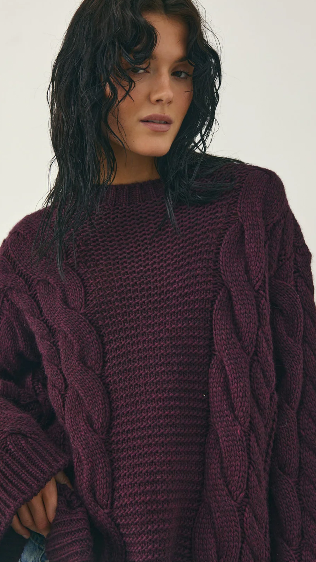 NOELLA Lisbeth Knit Burgundy