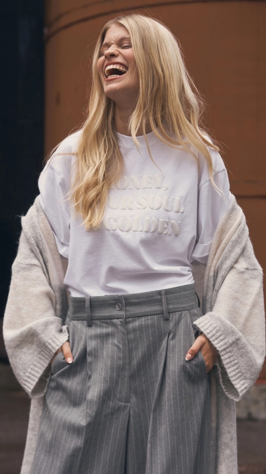SENSES the Label T-Shirt Oversized mit Wording Print