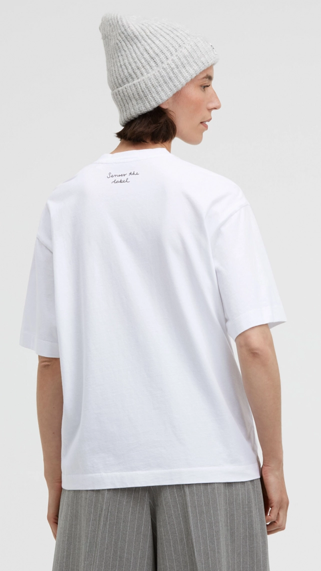 SENSES the Label T-Shirt Oversized mit Wording Print