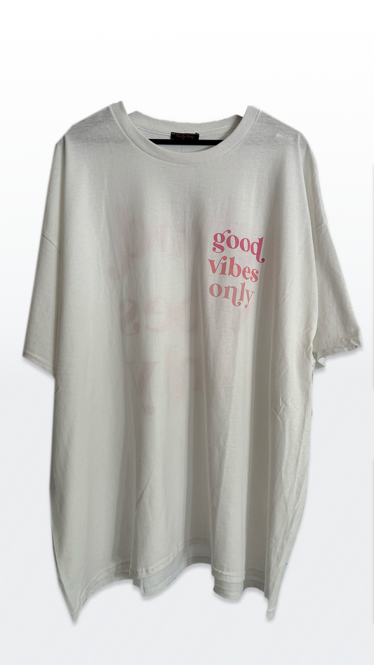 GOOD VIBES ONLY Oversize T-Shirt