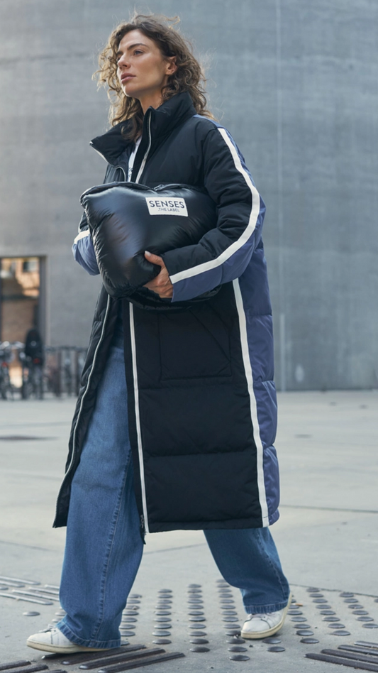 SENSES the Label Sportive Steppjacke OKLA:HOMA im Colour-Design black